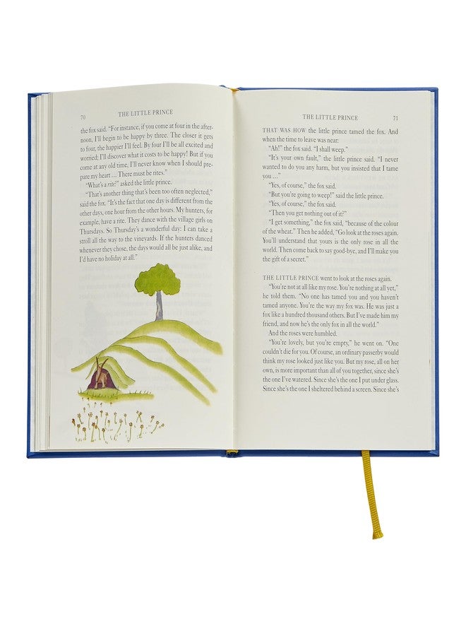 Graphic Image The Little Prince, Blue Bonded Leather | Handbound in The USA (6" W x 8" H - 96 Pages) – A Beloved Classic Restored - Image 5